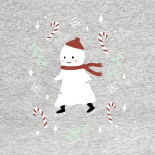 Ice Skating Ghost T-Shirt